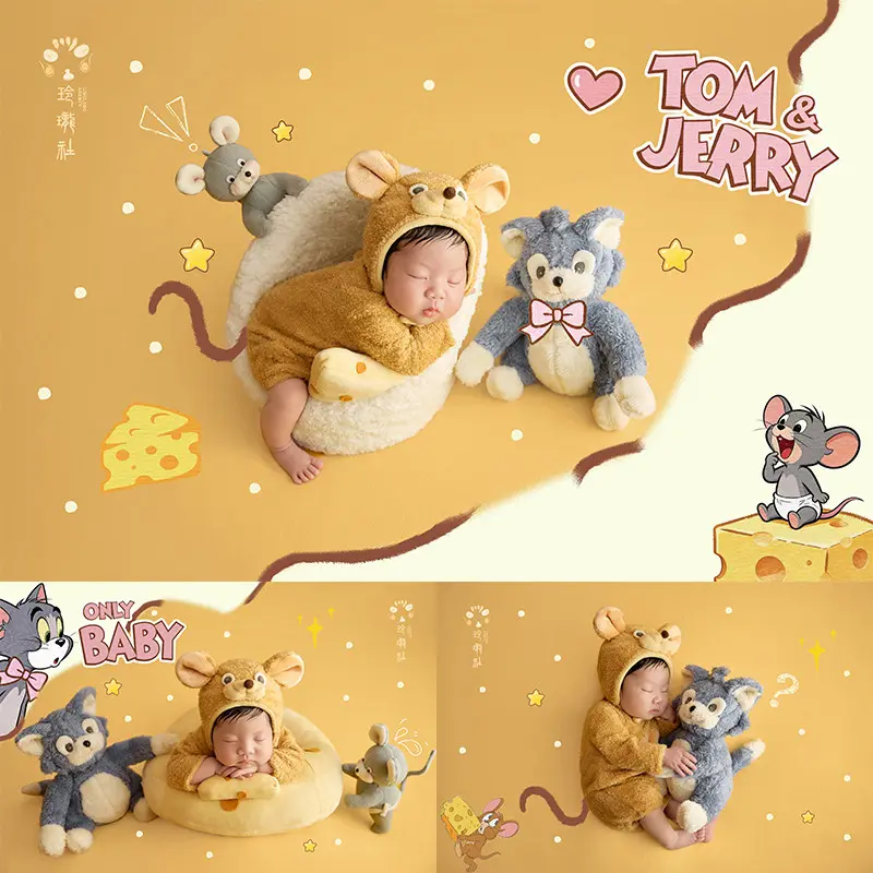 Tom and Jerry Theme Set - Newborn Photography Props - Image 5